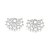 BRINCO PRATA 925 MEIA FLOR DE LÓTUS COM ZIRCÔNIAS; MED 2,5CM ROMMANEL 820204 - Imagem 2