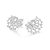 BRINCO PRATA 925 MEIA FLOR DE LÓTUS COM ZIRCÔNIAS; MED 2,5CM ROMMANEL 820204 - Imagem 1