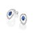 ARGOLA PRATA 925 OLHO GREGO COM ZIRCÔNIAS. MED 1,8CM ROMMANEL 820205 - Imagem 1