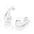 ARGOLA GOTA LISA PRATA 925. MED 2,4CM ROMMANEL 820234 - Imagem 2