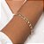 PULSEIRA FOLHEADO A OURO ELOS DUPLOS. MED 20CM ROMMANEL 552177 - Imagem 4