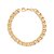 PULSEIRA FOLHEADO A OURO ELOS DUPLOS. MED 20CM ROMMANEL 552177 - Imagem 1