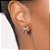BRINCO LAÇO FOLHEADO A OURO COM ZIRCÔNIA. MED 1,1CM ROMMANEL 527401 - Imagem 4