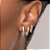 KIT ARGOLAS FOLHEADO A OURO FORMATO V ROMMANEL 527394 - Imagem 4