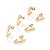 KIT ARGOLAS FOLHEADO A OURO FORMATO V ROMMANEL 527394 - Imagem 2