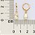 ARGOLA FOLHEADO A OURO COM PÉROLAS BARROCAS. MED 2,6CM ROMMANEL 527384 - Imagem 3