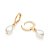 ARGOLA FOLHEADO A OURO COM PÉROLAS BARROCAS. MED 2,6CM ROMMANEL 527384 - Imagem 2