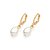 ARGOLA FOLHEADO A OURO COM PÉROLAS BARROCAS. MED 2,6CM ROMMANEL 527384 - Imagem 1
