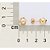BRINCO FOLHEADO A OURO FIO ENTRELAÇADO COM PÉROLAS. MED 0,8CM ROMMANEL 527390 - Imagem 3