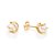 BRINCO FOLHEADO A OURO FIO ENTRELAÇADO COM PÉROLAS. MED 0,8CM ROMMANEL 527390 - Imagem 2
