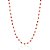 GARGANTILHA FOLHEADO A OURO COM CRISTAIS VERMELHO. MED 50CM ROMMANEL 532566 - Imagem 1