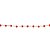 GARGANTILHA FOLHEADO A OURO COM CRISTAIS VERMELHO. MED 50CM ROMMANEL 532566 - Imagem 2