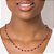 GARGANTILHA FOLHEADO A OURO COM CRISTAIS VERMELHO. MED 50CM ROMMANEL 532566 - Imagem 4