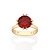 ANEL SOLITÁRIO FOLHEADO A OURO CRISTAL VERMELHO ROMMANEL 513524 - Imagem 2