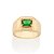 ANEL DE FORMATURA MASCULINO FOLHEADO A OURO COM CRISTAL COLORIDO ROMMANEL 513525 - Imagem 4