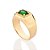 ANEL DE FORMATURA MASCULINO FOLHEADO A OURO COM CRISTAL COLORIDO ROMMANEL 513525 - Imagem 5
