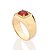 ANEL DE FORMATURA MASCULINO FOLHEADO A OURO COM CRISTAL COLORIDO ROMMANEL 513525 - Imagem 8