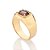 ANEL DE FORMATURA MASCULINO FOLHEADO A OURO COM CRISTAL COLORIDO ROMMANEL 513525 - Imagem 11