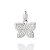 PINGENTE PRATA 925 BORBOLETA COM ZIRCÔNIAS. MED 1,80CM ROMMANEL 840169 - Imagem 1