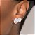 KIT BRINCOS PRATA 925 COM ZIRCÔNIAS OVAL. MED 1,40CM ROMMANEL 820210 - Imagem 4