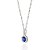 PINGENTE OVAL PRATA 925 COM ZIRCÔNIAS BRANCO COM AZUL. MED 1,6CM ROMMANEL 840108 - Imagem 2