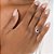 ANEL SOLITÁRIO PRATA 925 COM ZIRCÔNIA BRANCO COM AZUL ROMMANEL 810286 - Imagem 4