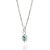 PINGENTE NAVETE PRATA 925 COM ZIRCÔNIAS BRANCO COM VERDE. MED 1,5CM ROMMANEL 840107 - Imagem 2