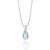 PINGENTE GOTA PRATA 925 COM ZIRCÔNIAS BRANCO COM AZUL CLARO. MED 1,5CM ROMMANEL 840083 - Imagem 2