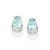 BRINCO GOTA PRATA 925 COM ZIRCÔNIAS BRANCO COM AZUL CLARO. MED 1CM ROMMANEL 820159 - Imagem 1