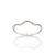 ANEL SKINNY PRATA 925 ARO ONDULADO COM ZIRCÔNIAS ROMMANEL 810309 - Imagem 1