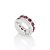 BERLOQUE STOPPER SEPARADOR PRATA 925 COM ZIRCÔNIAS ROSA ESCURO. MED 0,8CM ROMMANEL 840112 - Imagem 1