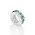 BERLOQUE STOPPER SEPARADOR PRATA 925 COM ZIRCÔNIAS VERDE CLARO. MED 0,8CM ROMMANEL 840143 - Imagem 1