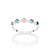ANEL SKINNY PRATA 925 COM ZIRCÔNIAS COLORIDA ROMMANEL 810306 - Imagem 1
