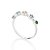 ANEL SKINNY PRATA 925 COM ZIRCÔNIAS COLORIDA ROMMANEL 810306 - Imagem 2