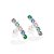BRINCO PALITO PRATA 925 COM ZIRCÔNIAS COLORIDA. MED 2,40CM ROMMANEL 820200 - Imagem 1