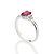 ANEL SOLITÁRIO PRATA 925 COM ZIRCÔNIAS ROSA COM BRANCO ROMMANEL 810315 - Imagem 2
