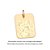 PINGENTE MEDALHA RETANGULAR FOLHEADO A OURO PERSONALIZÁVEL. MED 3,1CM ROMMANEL 542774 - Imagem 1