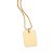 PINGENTE MEDALHA RETANGULAR FOLHEADO A OURO PERSONALIZÁVEL. MED 3,1CM ROMMANEL 542774 - Imagem 3