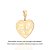 PINGENTE MEDALHA CORAÇÃO FOLHEADO A OURO PERSONALIZÁVEL. MED 3,2CM ROMMANEL 542810 - Imagem 1