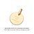 MEDALHA FOLHEADO A OURO PERSONALIZÁVEL. MED 2,1CM ROMMANEL 542817 - Imagem 1