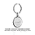 CHAVEIRO REDONDO PERSONALIZÁVEL EM AÇO. MED 6,7CM ROMMANEL 260001 - Imagem 2