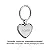 CHAVEIRO CORAÇÃO PERSONALIZÁVEL EM AÇO. MED 6,2CM ROMMANEL 260003 - Imagem 2
