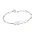 PULSEIRA INFANTIL PRATA 925 RELÂMPAGO MCQUEEN PERSONALIZÁVEL. MED 16CM ROMMANEL 850068 - Imagem 1