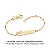 PULSEIRA INFANTIL PERSONALIZÁVEL MINNIE BABY COM APLIQUE DE RESINA ROSA CLARO. MED 14CM ROMMANEL 552162 - Imagem 1