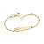 PULSEIRA INFANTIL PERSONALIZÁVEL MINNIE BABY COM APLIQUE DE RESINA ROSA CLARO. MED 14CM ROMMANEL 552162 - Imagem 2