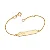 PULSEIRA INFANTIL FOLHEADO A OURO RELÂMPAGO MCQUEEN PERSONALIZÁVEL. MED 16CM ROMMANEL 552145 - Imagem 1