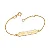 PULSEIRA INFANTIL FOLHEADO A OURO RELÂMPAGO MCQUEEN PERSONALIZÁVEL. MED 16CM ROMMANEL 552145 - Imagem 2