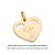 PINGENTE CORAÇÃO FOLHEADO A OURO PERSONALIZÁVEL MOANA. MED 2,7CM ROMMANEL 542905 - Imagem 2