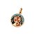 PINGENTE FOLHEADO A OURO MOANA NASCIDA PARA VIAJAR. MED 2,30CM ROMMANEL 542904 - Imagem 1