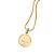PINGENTE FOLHEADO A OURO MOANA NASCIDA PARA VIAJAR. MED 2,30CM ROMMANEL 542904 - Imagem 3